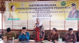 Anggota DPR RI dari Partai Golkar Dapil Kepulauan Riau Cen Sui Lan saat melakukan kunjungan kerja ke Kabupaten Bintan. Foto:Istimewa 