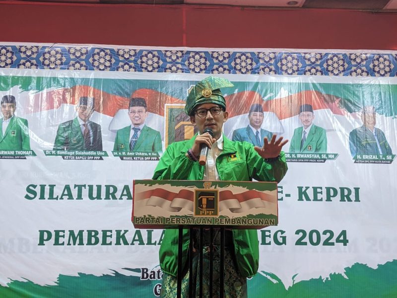 Ketua Badan Pemenangan Pemilu (Bapilu) Partai Persatuan Pembangunan (PPP) Sandiaga Salahuddin Uno. Foto: INIKEPRI.COM 