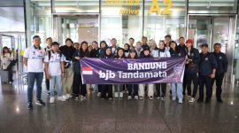 Tim bola voli Timnas Indonesia yang diwakili Bandung bjb Tandamata sudah bertolak menuju Vietnam pada Selasa, 1 Agustus 2023, untuk menghadapi Kejuaraan Bola Voli Asia Tenggara (ASEAN) atau The Southeast Asian Volleyball League (SEA V.League) 2023. Foto: bank bjb untuk INIKEPRI.COM 