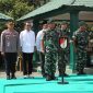 Wakil Wali Kota Batam, Amsakar Achmad bersama Forkopimda mengikuti secara langsung Upacara Serah Terima Jabatan Komandan Yonif 136/ Tuah Sakti dari Letkol Inf Andi Ariyanto, S.I.P, kepada Mayor Inf Gede Agus Dian Pringgana, S. Sos., M.M.A.S. Foto: INIKEPRI.COM 
