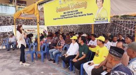 Anggota Komisi V DPR RI Fraksi Golkar Dapil Kepri Cen Sui Lan sosialisasikan pembangunan 8 ruas jalan di Kota Tanjungpinang senilai Rp60 miliar. Foto: Istimewa 