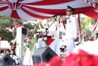 Wakil Wali Kota Batam Amsakar Achmad saat di perayaan HUT ke-77 Republik Indonesia. Foto: Istimewa 