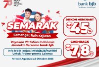 Memperingati HUT Kemerdekaan RI ke-78, bank bjb (BJBR) menggelar berbagai macam program promo menarik untuk memanjakan nasabah. Foto: bank bjb untuk INIKEPRI.COM 