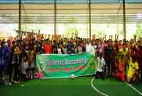 Wali Kota Tanjungpinang, Hj Rahma, S.IP.,M.M, membuka secara resmi turnamen futsal Gempas Cup 2023 di lapangan Planet Futsal, Jalan Engku Putri Tanjungpinang, Sabtu (19/8/2023). Foto: Diskominfo Tanjungpinang 