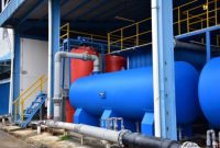 Kepala UPTD SPAM Dinas PUPR Kota Tanjungpinang Heri Jumeri, mengatakan saat ini ada gangguan teknis pada instalasi mesin pompa Sea Water Reverses Osmosis (SWRO) Pulau Penyengat. Hal itu menyebabkan terganggunya aliran air bersih ke rumah warga. Foto: Diskominfo Tanjungpinang 