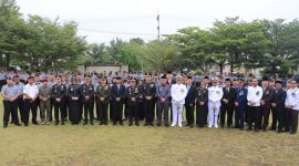 Kantor Wilayah Kementerian Hukum dan HAM Kepulauan Riau menggelar upacara peringatan Hari Dharma Karya Dhika (HDKD) ke-78 tahun 2023. Foto: Diskominfo Tanjungpinang 