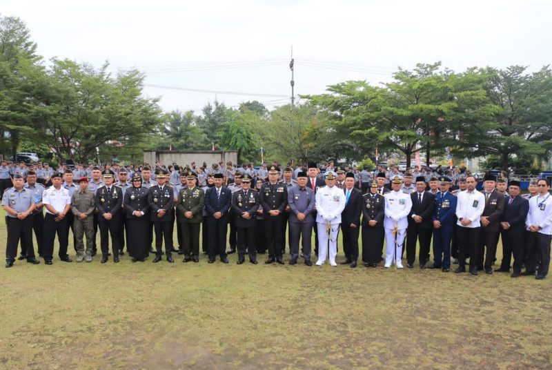 Kantor Wilayah Kementerian Hukum dan HAM Kepulauan Riau menggelar upacara peringatan Hari Dharma Karya Dhika (HDKD) ke-78 tahun 2023. Foto: Diskominfo Tanjungpinang 