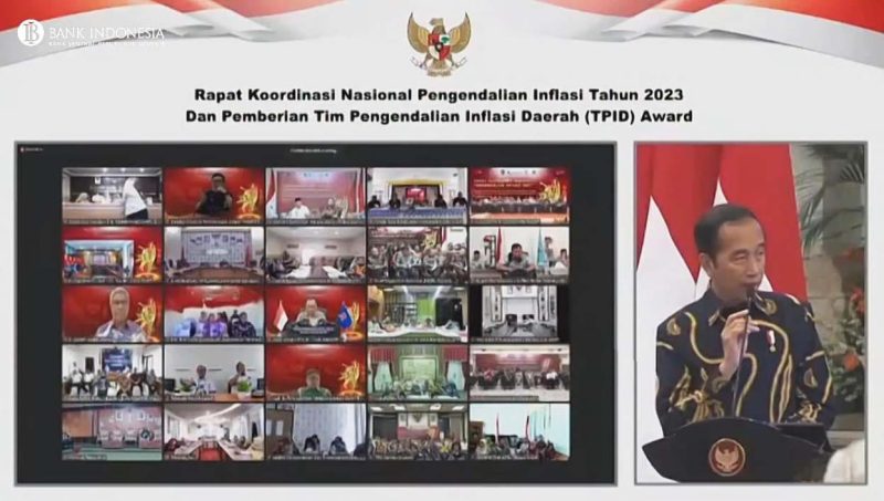 Rapat Koordinasi Nasional (Rakornas) Pengendalian Inflasi 2023 di Istana Negara, Jakarta. Foto: Diskominfo Kepri 