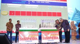 Asosiasi Bank Pembangunan Daerah (Asbanda), menggelar penarikan Undian Nasional Tabungan Simpeda Periode I Tahun XXXIV 2023 di Claro Hotel Makassar, Sulawesi Selatan (Sulsel), pada Kamis, 31 Agustus 2023 dengan Bank Sulselbar sebagai tuan rumah. Foto: bank bjb untuk INIKEPRI.COM 