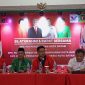 Para pimpinan dan Ketua Partai Politik di Kota Batam yang tergabung dalam kolisi pemenangan Ganjar Pranowo di Pemilu 2024 menggelar rapat koordinasi di PIH Hotel Batam, Rabu (6/9/2023). Foto: INIKEPRI.COM 