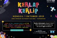 Kerlap-Kerlip Festival akan kembali digelar pada 1 Oktober 2023, bertempat di Area Parkir Outdoor ICE BSD Tangerang, Banten. bank bjb, sebagai salah satu sponsor menyiapkan berbagai program menarik. Jangan lewatkan keseruan Kerlap Kerlip Festival 2023 yang akan menghadirkan NOAH, Yura Yunita, Tiara Andini, The Changcuters, JKT 48, Feel Koplo, Club Dangdut Racun, Lomba Sihir, Okaay, KOTAK, Winky Wiryawan x MC Breew dan masih banyak musisi lainnya. Foto: bank bjb untuk INIKEPRI.COM 