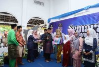 Wakil wali kota Tanjungpinang, Endang Abdullah, S.Kp.M.Si, menutup acara semarak museum dihatiku yang telah dilaksanakan selama tiga hari dan diisi dengan perlombaan tingkat pelajar di museum Sultan Sulaiman Badrul Alamsyah kota Tanjungpinang, Jum'at (8/9/2023). Foto: Diskominfo Tanjungpinang 