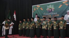 Pengurus Cabang Nahdlatul Ulama Kabupaten Natuna dengan masa khidmat 2023-2028 resmi dilantik oleh Ketua PWNU Kepri H. Mahbub Daryanto di Gedung Sri Srindit Ranai, Minggu (10/9 2023). Foto: Istimewa 