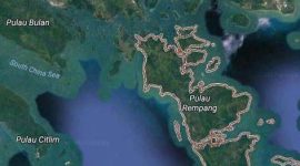 Peta Pulau Batam. Foto: Google Maps