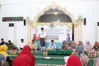 Wakil Wali Kota Batam Amsakar Achmad dan Ketua 1 TP PKK Kota Batam Erlita Sari saat  menghadiri Milad ke-3 Yayasan Sahabat Hijrah Batam (SAHIBA) di Masjid Baitul A’la Aviari Pratama, Minggu (17/9/2023) siang. Foto: INIKEPRI.COM 