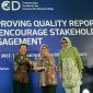 bank bjb meraih penghargaan Top 50 Emiten dengan Kapitalisasi Pasar Terbesar (Big Cap PLCs) dengan Praktek Tata Kelola Perusahaan Terbaik. Penghargaan diterima secara langsung oleh Direktur Keuangan bank bjb Nia Kania di Jakarta, Senin (18/9). Foto:bank bjb untuk INIKEPRI.COM 
