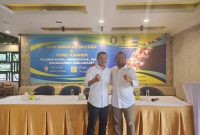 Tri Puji Sudarmakno ST, MMT (kiri) dan Andhi Kusuma ST, MM (kanan) terpilih sebagai ketua dan wakil ketua IKA Teknik Perkapalan Universitas Diponegoro Chapter Batam, Sumatera, dan Luar Negeri periode 2023-2028. Foto: INIKEPRI.COM 