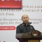 Deputi Bidang Koordinasi Peningkatan Kualitas Pendidikan dan Moderasi Beragama Kemenko PMK Warsito saat mewakili Menteri Koordinator PMK Muhadjir Effendy pada kegiatan “Seminar Penguatan Moderasi Beragama: Internalisasi nilai-nilai Moderasi Beragama dalam Pelaksanaan Tugas ASN sebagai Abdi Negara dan Abdi Masyarakat”. Foto: KemenkopUKM