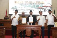 Badan Musyawarah (Bamus) DPRD Kota Batam melaporkan hasil pembahasan dan penyelarasan rencana kerja DPRD Kota Batam tahun 2024. Foto: INIKEPRI.COM