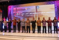 Menko Perekonomian RI Airlangga Hartarto memimpin pertemuan tingkat menteri dalam forum IMT-GT. Foto: Diskominfo Kepri 