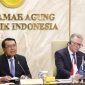 Ketua Mahkamah Agung (MA), M.Syarifuddin saat membuka secara resmi kegiatan webinar internasional tentang Inovasi dan Capaian Peningkatan Akses Keadilan di Mahkamah Agung, Jakarta. Foto: Dok. MA