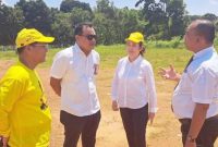 Pada Rabu (27/9/2023), Cen Sui Lan telah melakukan peninjauan lahan untuk pembangunan gedung serbaguna HKBP Distrik Kepri di Jalan Raja Isa Batam Center, Kota Batam. Foto: Istimewa 
