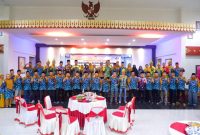 Pj. Wali Kota Tanjungpinang, Hasan, S.Sos menghadiri pelantikan pengurus daerah Kerukunan Bubuhan Banjar (KBB) Kota Tanjungpinang periode 2023-2028, di Gedung Wanita Tun Fatimah, Senggarang, Sabtu (30/9/2023). Foto: Diskominfo Tanjungpinang
