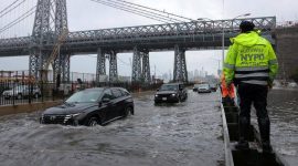 Banjir di New York. Foto: REUTERS 