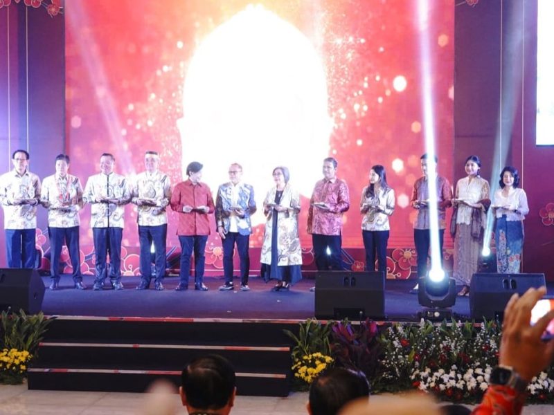 Menteri Agama (Menag) Yaqut Cholil Qoumas menyampaikan bahwa Paguyuban Sosial Marga Tionghoa Indonesia (PSMTI) yang tersebar luas di Indonesia sangat berperan dalam laju kemajuan Bangsa. Foto: Humas Kemenag