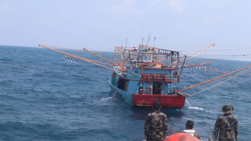 Salah satu dari tujuh kapal perikanan yang melanggar aturan di Wilayah Pengelolaan Perikanan Negara Republik Indonesia (WPPNRI). Foto: Dok KKP/Istimewa