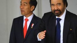 Presiden Joko Widodo bersama ketua umum Partai NasDem Surya Paloh. Foto: Istimewa 