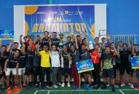 PLN Batam Badminton Turnamen Tahun 2023 telah selesai dilaksanakan dengan kemenangan Kepolisian Daerah (Polda) Kepuluan Riau (Kepri), disusul PLN Batam pada peringkat kedua dan Real Estate Indonesia (REI) Kepri bersama Badan Musyawarah Perbankan Daerah (BMPD) pada peringkat ketiga. Foto: INIKEPRI.COM/HO Humas PLN Batam 