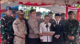 Bertempat di lapangan Pamedan Ahmad Yani, Polresta Kota Tanjungpinang menggelar Apel Gelar Pasukan 