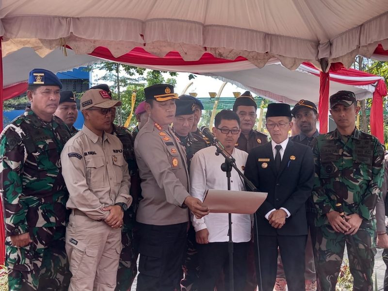 Bertempat di lapangan Pamedan Ahmad Yani, Polresta Kota Tanjungpinang menggelar Apel Gelar Pasukan 