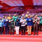 TNI, Polri, Komisi Pemilihan Umum (KPU), Dewan Kehormatan Penyelenggara Pemilu (DKPP), Badan Pengawas Pemilihan Umum (Bawaslu) dan partai politik peserta Pemilu 2024 sepakat menggelar pemilu damai. Foto: Dok. Humas Polri 