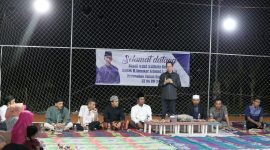 Wakil Wali Kota Batam Amsakar Achmad memenuhi undangan syukuran dan silahturahmi dengan Warga RT.06 Taman Raya Tahap 3, Belian, Sabtu (21/10/2023) malam. Foto: INIKEPRI.COM 