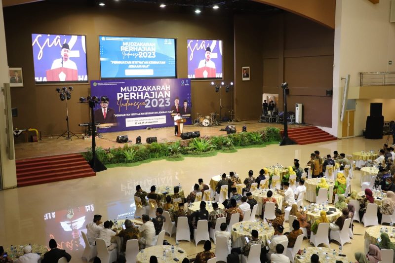 Menteri Agama (Menag) Yaqut Cholil Qoumas membuka Mudzakarah Perhajian Indonesia 2023, di Yogyakarta. Foto: Humas Kemenag 