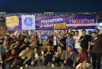 Gekrafs Kepri merayakan hari ekonomi kreatif nasional bertempat di G-Coffee, Batam Center, Kota Batam, Senin (23/10/2023) malam. Foto: INIKEPRI.COM/HO. Gekrafs Kepri 