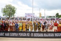 Peringatan Hari Sumpah Pemuda Ke-95 Tahun 2023 Tingkat Provinsi Kepulauan Riau berlangsung meriah di Gedung Daerah Tanjungpinang. Foto: Diskominfo Kepri 