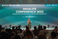 Deputi Gubernur Bank Indonesia (BI) Doni P. Joewono dalam Indonesia International Halal Lifestyle Conference and Forum (INHALIFE) 2023 yang mengangkat tema 