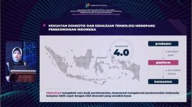 Plt. Kepala BPS Amalia Adininggar Widyasanti saat Sosialisasi Peraturan BPS Nomor 4 Tahun 2023 tentang Penyampaian dan Pengelolaan Data dan/atau Informasi PMSE pada Senin (30/10/2023. Foto: Tangkapan Layar Youtube BPS