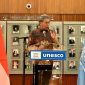 Direktur Jenderal Kebudayaan, Kementerian Pendidikan, Kebudayaan, Riset, dan Teknologi, Hilmar Farid dalam Peresmian Jalan Nusantara atau the Archipelago Street di Markas Besar UNESCO di Paris, Prancis, Senin (13/11). Foto: dok. Humas Ditjen Kebudayaan.
