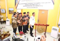 Penjabat (Pj.) Wali Kota Tanjungpinang, Hasan, S.Sos menghadiri kegiatan peresmian layanan MCU One Day Service, Assessment Terintegrasi, Poliklinik Sub Spesialis Jiwa Anak & Remaja, dan Telekonsultasi Jiwa Online (TEJO), pada Rumah Sakit Jiwa dan Ketergantungan Obat (RSJKO) Engku Haji Daud, Tanjung Uban, Kamis (2/11/2023). Foto: Diskominfo Tanjungpinang 