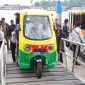 11 unit kendaraan listrik yang siap dioperasikan di Pulau bersejarah tersebut sebagai alat transportasi guna menggantikan becak montor (bentor) yang ada. Foto: Diskominfo Kepri 