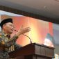 Menteri Koordinator Bidang Pembangunan Manusia dan Kebudayaan (Menko PMK) Muhadjir Effendy saat membuka Rapat Kerja Wilayah Majelis Ekonomi, Bisnis, dan Pariwisata (MEBP) PWM Jawa Tengah (Jateng) dan Muhammadiyah Jateng Expo 2023. Foto: Kemenko PMK