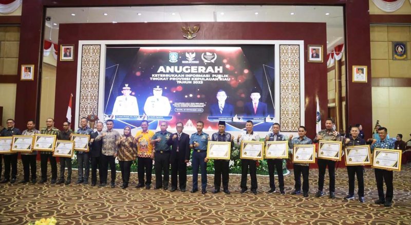 Anugerah Keterbukaan Informasi Publik Tahun 2023 di Aula Wan Seri Beni. Foto: Diskominfo Kepri