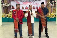 Wakil Wali Kota Batam Amsakar Achmad saat menghadiri pelantikan PAC PBB Lubukbaja. Foto: INIKEPRI.COM