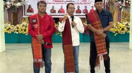 Wakil Wali Kota Batam Amsakar Achmad saat menghadiri pelantikan PAC PBB Lubukbaja. Foto: INIKEPRI.COM