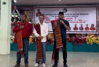 Ketua umum DPP GARPU yang juga caleg DPR RI Dapil kepulauan Riau Pietra Machreza Paloh saat menghadiri PAC PBB Lubukbaja. Foto: INIKEPRI.COM