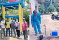 Pamsimas air bersih Tahun anggaran 2023 yang di gelontorkan dari aspirasi Cen Sui Lan di Desa Sungai Asam Kecamatan Belat dan Desa Lubuk kecamatan Kundur Utara Kabupaten Karimun. Foto: Istimewa 